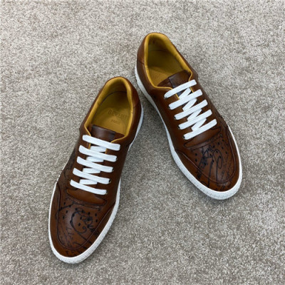 Berluti 2020 Men's Leather Sneakers - 벨루티 2020 남성용 레더 스니커즈,Size(240-270),BERTS0167,브라운