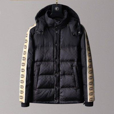 [구찌]Gucci 2020 Mens Logo Casual Duck Down Padding - 구찌 2020 남성 로고 캐쥬얼 덕다운 패딩 Guc03289x.Size(m - 3xl).블랙