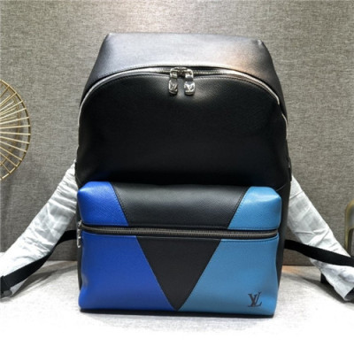 [루이비통] Louis Vuitton 2020 Men's Leather BackPack,37cm - 루이비통 2020 남성용 레더 백팩,37cm, LOUB2270,블랙