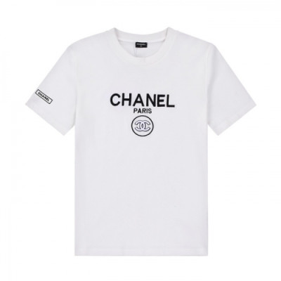 [샤넬]Chanel 2020 Mm/Wm 'CC' Logo Cotton Short Sleeved Tshirts - 샤넬 2020 남/녀 'CC'로고 코튼 반팔티 Cnl0638x.Size(xs - l).화이트