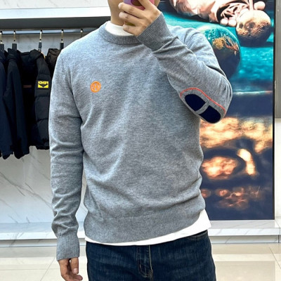 [에르메스]Hermes 2025 Mens Crew-neck Wool Sweater - 에르메스 2025 남성 크루넥 울 스웨터 Her0563x.Size(48 - 56).블루