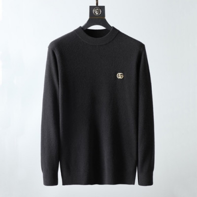 [구찌]Gucci 2020 Mens Logo Crew-neck Sweaters - 구찌 2020 남성 로고 크루넥 스웨터 Guc03296x.Size(m - 3xl).블랙