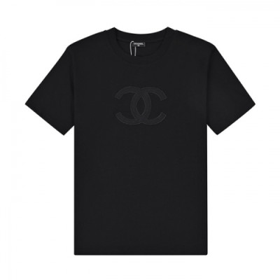 [샤넬]Chanel 2020 Mm/Wm 'CC' Logo Cotton Short Sleeved Tshirts - 샤넬 2020 남/녀 'CC'로고 코튼 반팔티 Cnl0643x.Size(xs - l).블랙