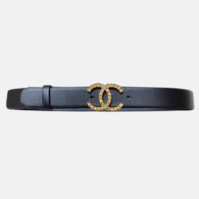 Chanel 2020 Women's Leather Belt - 샤넬 2020 여성용 레더 벨트,3cm,블랙