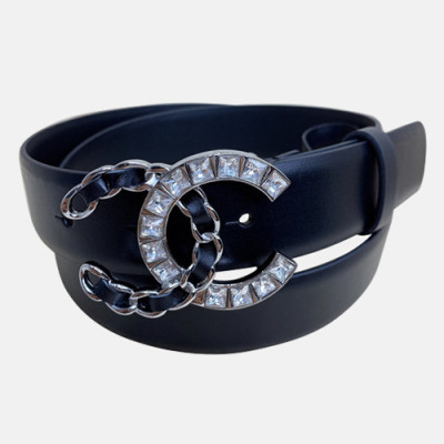 Chanel 2020 Women's Leather Belt - 샤넬 2020 여성용 레더 벨트,3cm,블랙