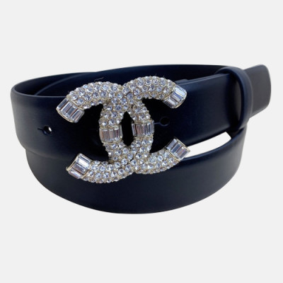 Chanel 2020 Women's Leather Belt - 샤넬 2020 여성용 레더 벨트,3cm,블랙