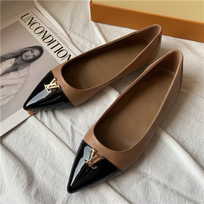 Louis Vuitton 2021 Women's Leather Flat - 루이비통 2021 여성용 레더 플렛,Size(225-250),LOUS1584,베이지