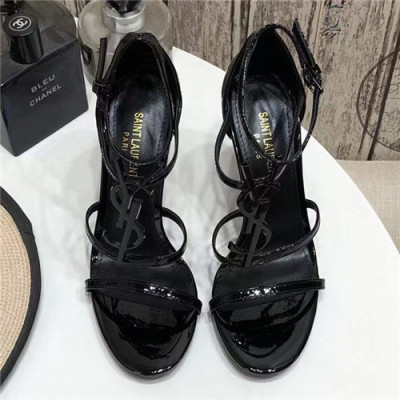 Saint Laurent 2021 Women's Leather High Heel Sandal - 입생로랑 2021 여성용 하이힐 샌들,Size(225-250),SLS0080,블랙