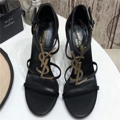 Saint Laurent 2021 Women's Leather High Heel Sandal - 입생로랑 2021 여성용 하이힐 샌들,Size(225-250),SLS0081,블랙