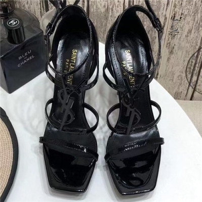 Saint Laurent 2021 Women's Leather High Heel Sandal - 입생로랑 2021 여성용 하이힐 샌들,Size(225-250),SLS0084,블랙