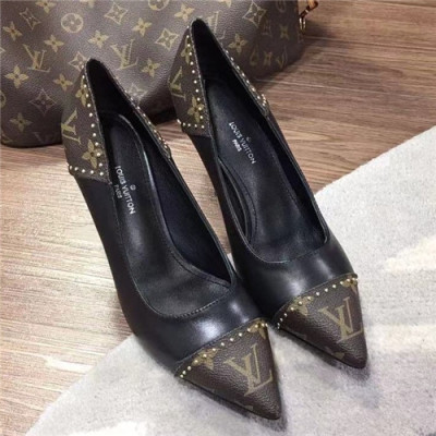 Louis Vuitton 2021 Women's Leather High Heel - 루이비통 2021 여성용 레더 하이힐,Size(225-250),OUS1589,블랙