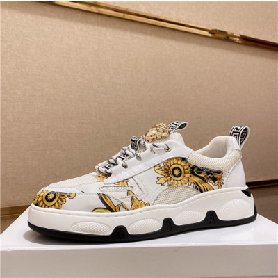 Versace 2020 Men's Leather Sneakers - 베르사체 2020 남성용 레더 스니커즈,Size(240-270),VERS05288,화이트