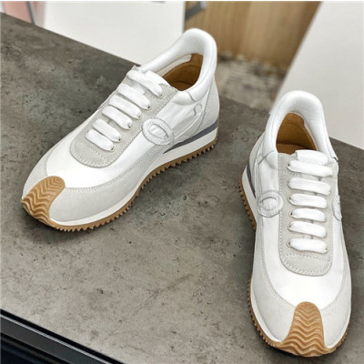 Loevve 2021 Women's Leather Sneakers - 로에베 2021 여성용 레더 스니커즈,Size(225-250),LOES0028,화이트