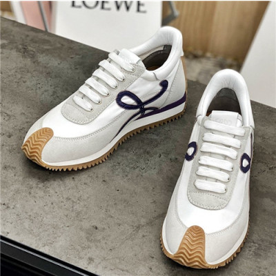 Loevve 2021 Women's Leather Sneakers - 로에베 2021 여성용 레더 스니커즈,Size(225-250),LOES0029,화이트