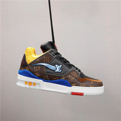 Louis Vuitton 2020 Men's Leather Sneakers - 루이비통 2020 남성용 레더 스니커즈,Size(240-270),LOUS1627,브라운