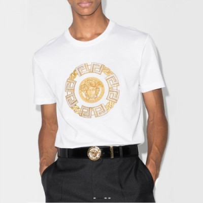 [베르사체]Versace 2021 Mens Logo Short Sleeved Tshirts - 베르사체 2021 남성 메두사 반팔티 Ver0778x.Size(s - 3xl).화이트