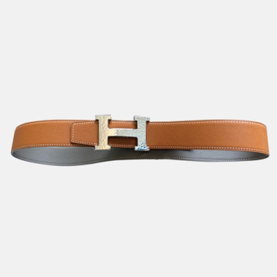 Hermes 2021 Men's Leather Belt - 에르메스 2021 남성용 레더 벨트HERBT0097,오렌지