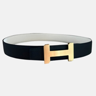 Hermes 2021 Men's Leather Belt - 에르메스 2021 남성용 레더 벨트HERBT0100,블랙