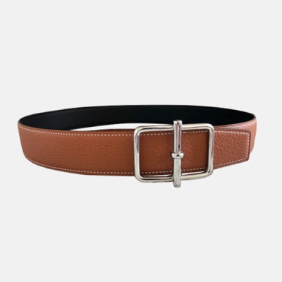 Hermes 2021 Men's Leather Belt - 에르메스 2021 남성용 레더 벨트HERBT0106,브라운