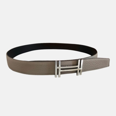 Hermes 2021 Mens Leather Belt - 에르메스 2021 남성용 레더 벨트，HERBT0111,그레이