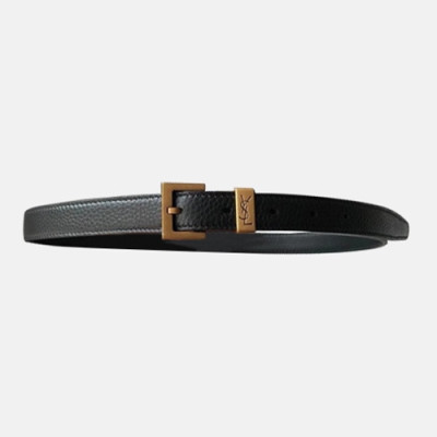 Saint Laurent 2021 Women's Leather Belt - 입생로랑 2021 여성용 레더 벨드,YSLBT0016.블랙