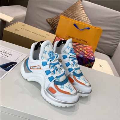 Louis Vuitton 2020 Women's Leather Sneakers - 루이비통 2020 여성용 레더 스니커즈,Size(225-250),LOUS1734,화이트