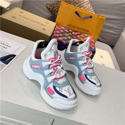 Louis Vuitton 2020 Women's Leather Sneakers - 루이비통 2020 여성용 레더 스니커즈,Size(225-250),LOUS1735,화이트