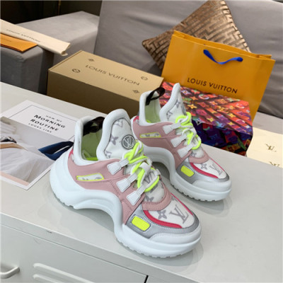 Louis Vuitton 2020 Women's Leather Sneakers - 루이비통 2020 여성용 레더 스니커즈,Size(225-250),LOUS1736,화이트