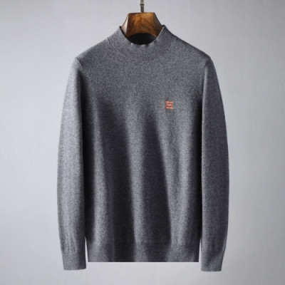 [에르메스]Hermes 2021 Mens Crew-neck Wool Sweater - 에르메스 2021 남성 크루넥 울 스웨터 Her0572x.Size(m - 3xl).그레이