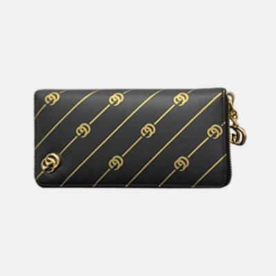 Gucci 2020 Women's Leather Wallet,19cm - 구찌 2020 여성용 레더 장지갑,19cm,GUW0188,블랙