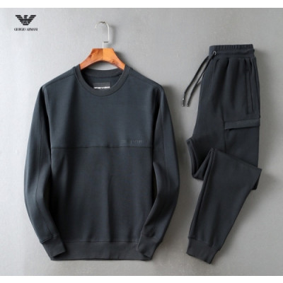 [알마니]Emporio Armani 2021 Mens Cotton Training Clothes&Pants - 알마니 2021 남성 코튼 트레이닝복&팬츠 Arm0866x.Size(m - 3xl).네이비