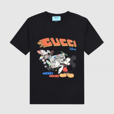 [매장판]Gucci 2021 Mm/Wm Logo Short Sleeved Tshirts - 구찌 2021 남/녀 로고 반팔티 Guc03378x.Size(s - l).블랙