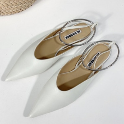 Jil Sander 2021 Women's Leather Flat - 질샌더 2021 여성용 레더 플렛,Size(225-250),JILS0006,화이트