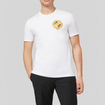 [베르사체]Versace 2021 Mens Logo Short Sleeved Tshirts - 베르사체 2021 남성 메두사 반팔티 Ver0789x.Size(s - 3xl).화이트