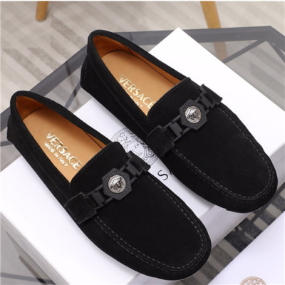 Versace 2021 Men's Leather Loafer - 베르사체 2021 남성용 레더 로퍼,Size(240-270),VERS0544,블랙