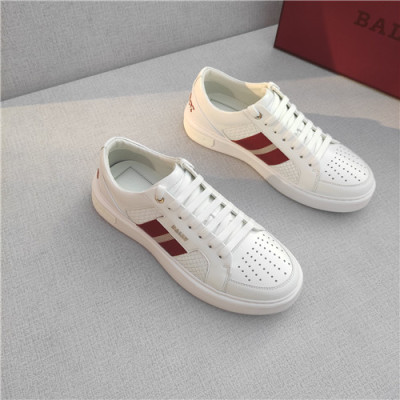 Bally 2021 Men's Leather Sneakers - 발리 2021 남성용 레더 스니커즈,Size(240-270),BALS0141,화이트