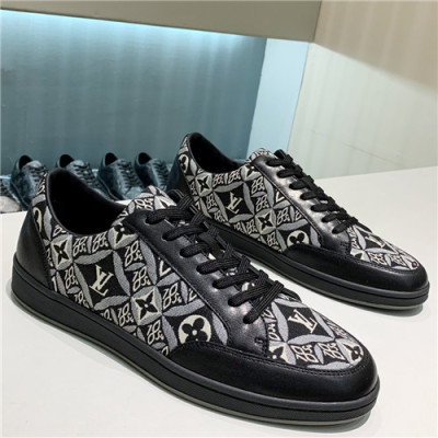 Louis Viutton 2021 Men's Leather Sneakers - 루이비통 2021 남성용 레더 스니커즈,Size(240-270),LOUS1795,블랙