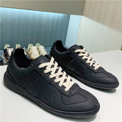 Maison Margiela 2021 Men's Leather Sneakers - 메종 마르지엘라 2021 남성용 레더 스니커즈,Size(240-270),MMS0062,블랙