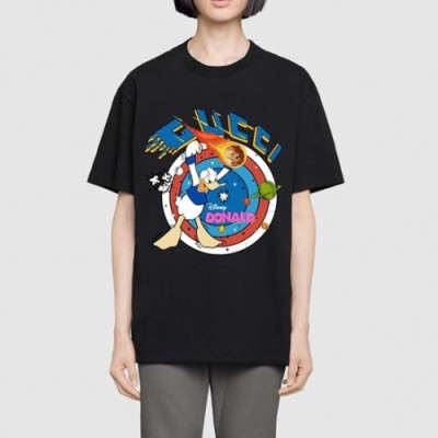 [매장판]Gucci 2021 Mm/Wm Logo Short Sleeved Tshirts - 구찌 2021 남/녀 로고 반팔티 Guc03428x.Size(xs - l).블랙