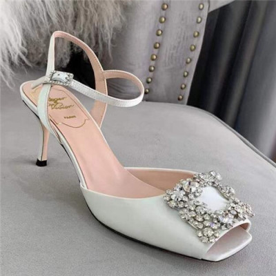 Roger Vivier 2021 Women's Silk High Heel Sandal - 로저비비에 2021 여성용 실크 하이힐 샌들,Size(225-250),RVS0173,화이트