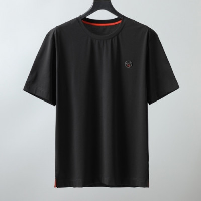 [에르메스]Hermes 2021 Mens Crew-neck Short Sleeved Tshirts - 에르메스 2021 남성 크루넥 반팔티 Her0589x.Size(m - 3xl).블랙