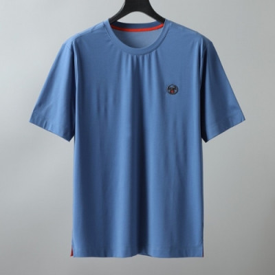 [에르메스]Hermes 2021 Mens Crew-neck Short Sleeved Tshirts - 에르메스 2021 남성 크루넥 반팔티 Her0591x.Size(m - 3xl).블루