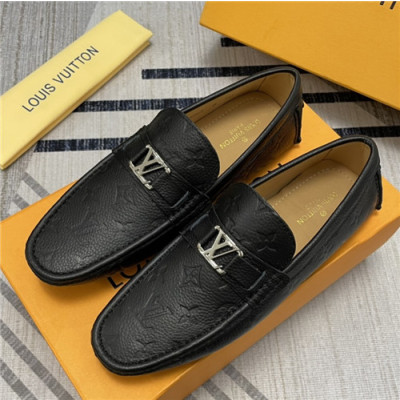 Louis Vuitton 2021 Men's Leather Loafer - 루이비통 2021 남성용 레더 로퍼,Size(240-270),LOUS1820,블랙