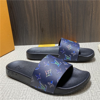 Louis Vuitton 2021 Men's Leather Slipper - 루이비통 2021 남성용 레더 슬리퍼,Size(240-270),LOUS1835,네이비