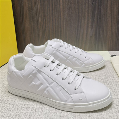 Fendi 2021 Men's Leather Sneaker - 펜디 2021 남성용 레더 스니커즈,Size(240-270),FENS0368,화이트