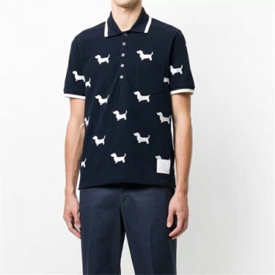 [톰브라운]Thom Browne 2021 Mens Casual Short Sleeved Tshirts - 톰브라운 2021 남성 캐쥬얼 반팔티 Thom01218x.Size(s - 3xl).네이비