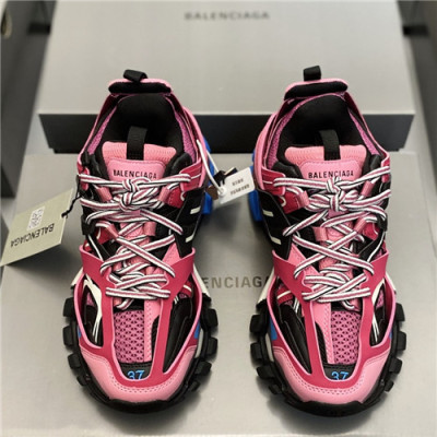 Balenciaga 2021 Women's Leather Sneakers - 발렌시아가 2021 여성용 레더 스니커즈,Size(225-250),BALS0217,핑크