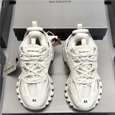 Balenciaga 2021 Women's Leather Sneakers - 발렌시아가 2021 여성용 레더 스니커즈,Size(225-250),BALS0221,화이트