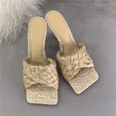 Bottega Veneta 2021 Women's Weaving High Heel Slipper - 보테가베네타 2021 여성용 위빙 하이힐 슬리퍼,Size(225-250),BVS0281,베이지