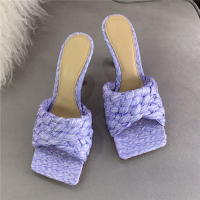 Bottega Veneta 2021 Women's Weaving High Heel Slipper - 보테가베네타 2021 여성용 위빙 하이힐 슬리퍼,Size(225-250),BVS0284,퍼플